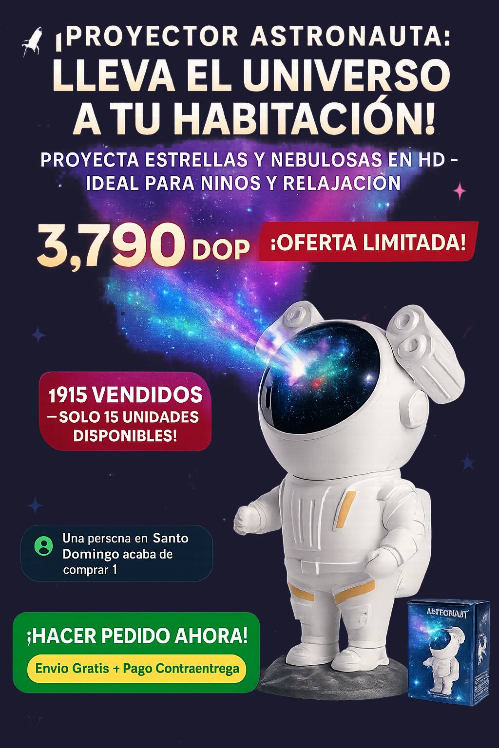 Proyector astronauta