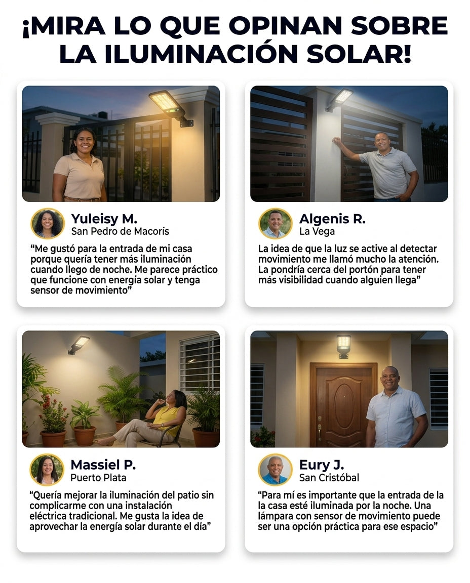 Lámpara solar con sensor