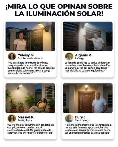 Lámpara solar con sensor